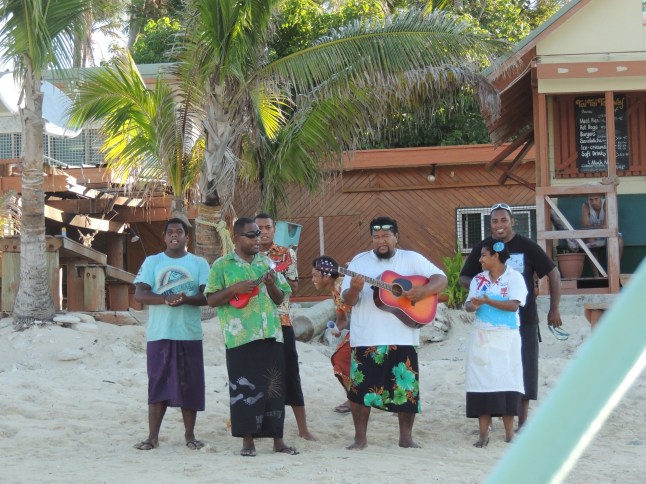 Bula welcome at Beachcomber Island