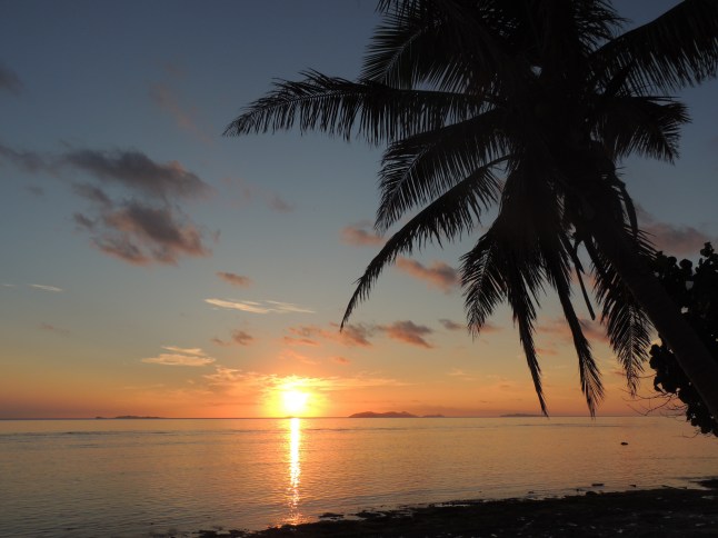 sunset on beachcomber island