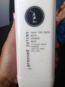 Pressed Juice: Almond Mylk