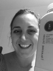 Lisa Vecchio with Pressed Juice