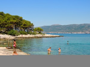 Locals sunbathing in Marjan Forest Park