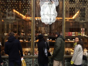 Window shopping for sweets, Vieux Lille