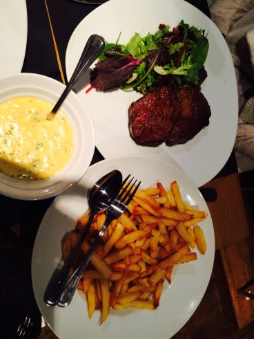 Steak and Frites at La Part des Anges, Lille