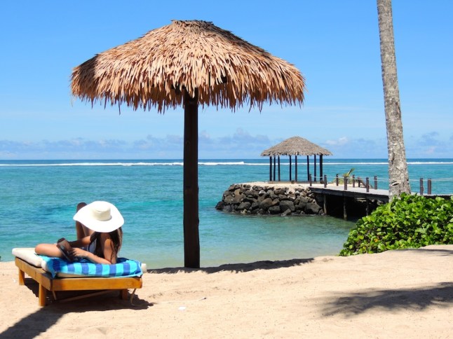 Beachfront fala at Saletoga Sandsa