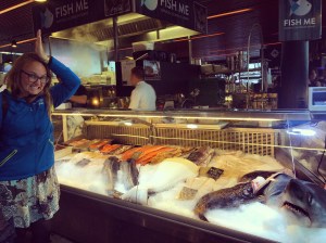 Shark at Fish Me; Fish Market Bergen, Norway