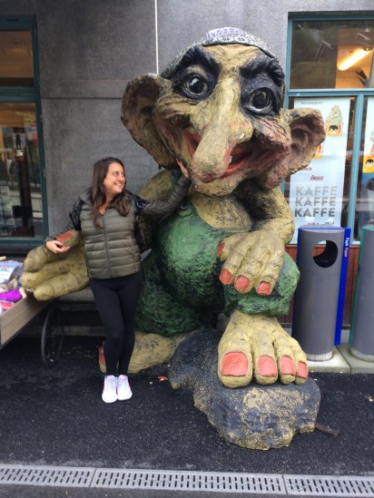 Huge troll at Voss train station, Norway