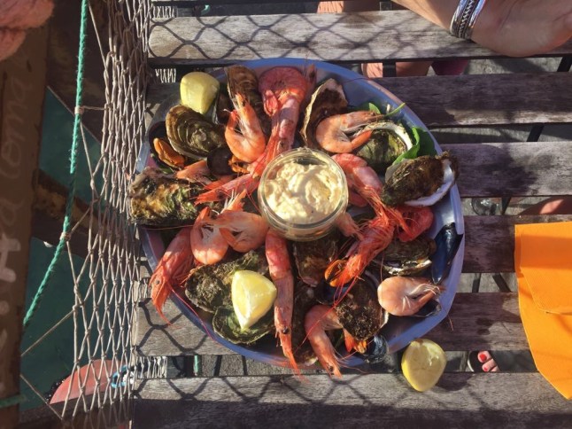 Seafood platter in Sète