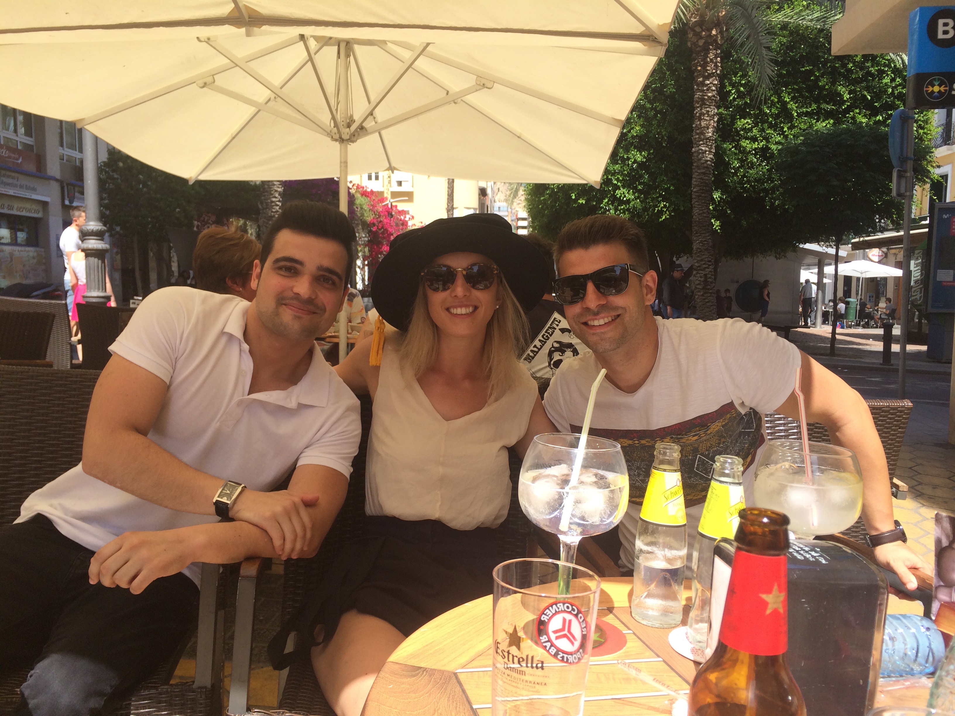 Jules with Al Fonso and Davide