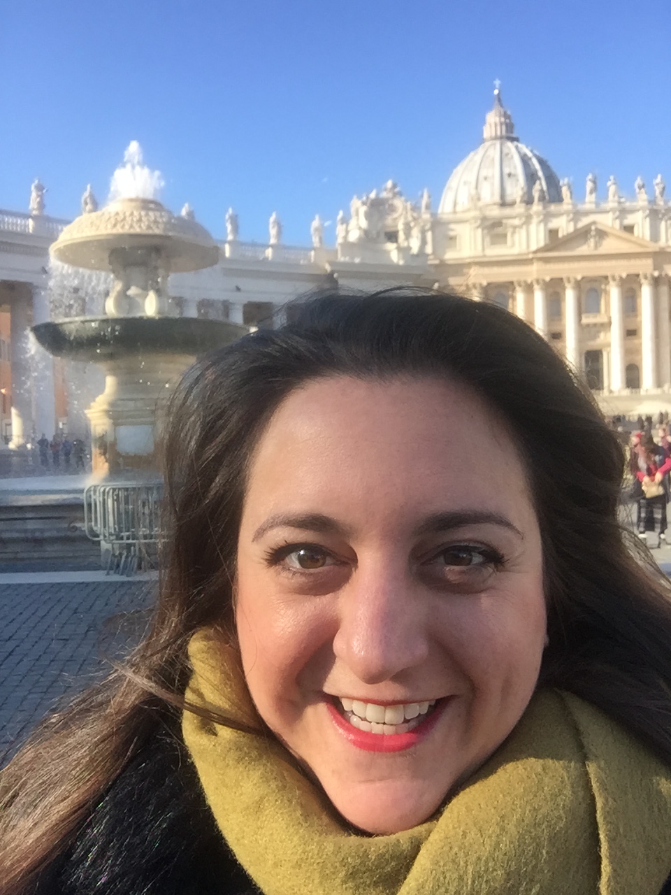 Lisa Vecchio in Vatican City