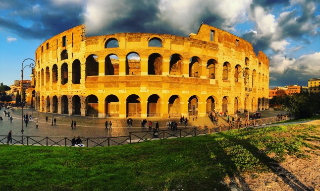 Coliseum at sunset