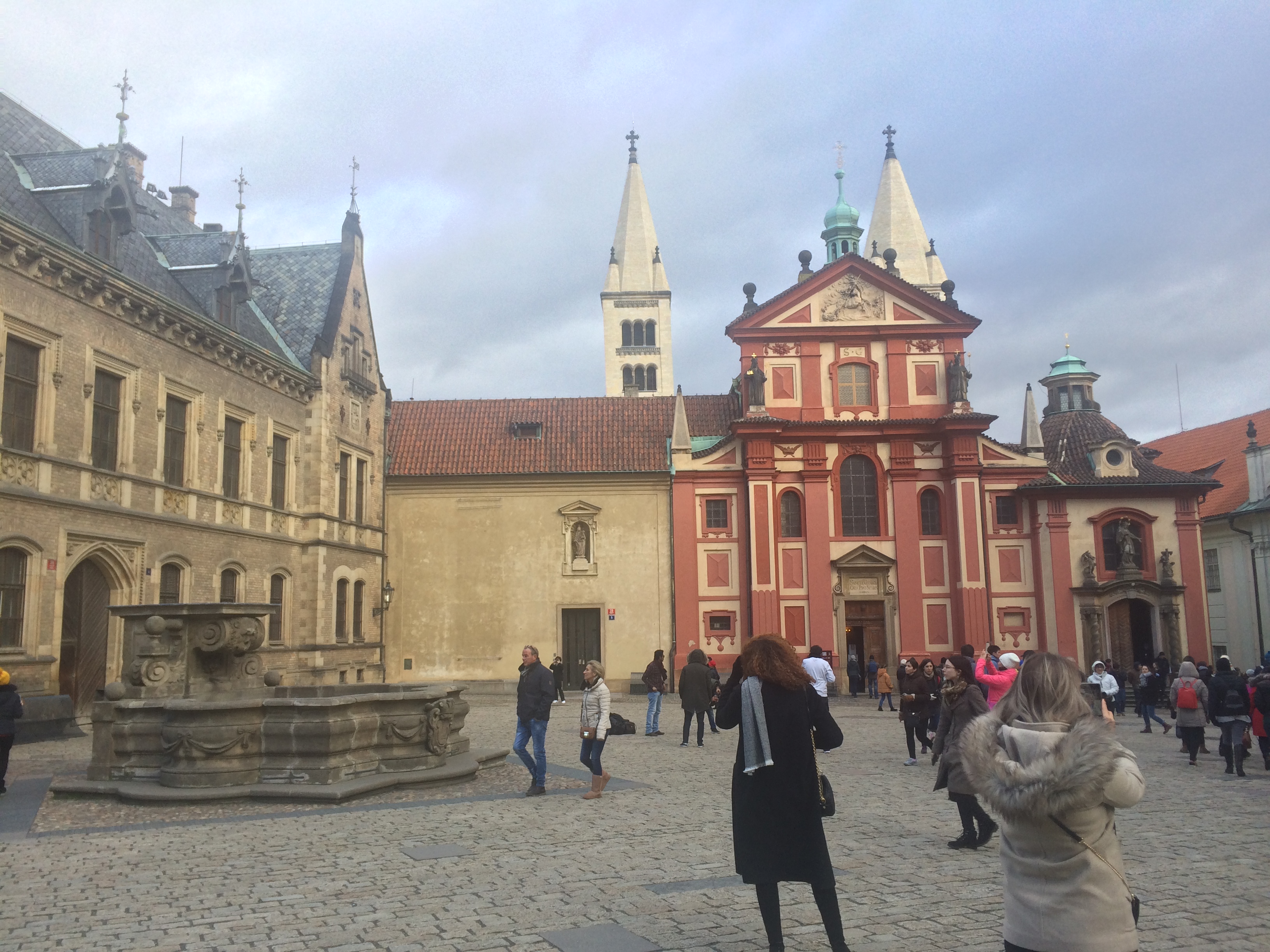 Prague Castle grounds by day
