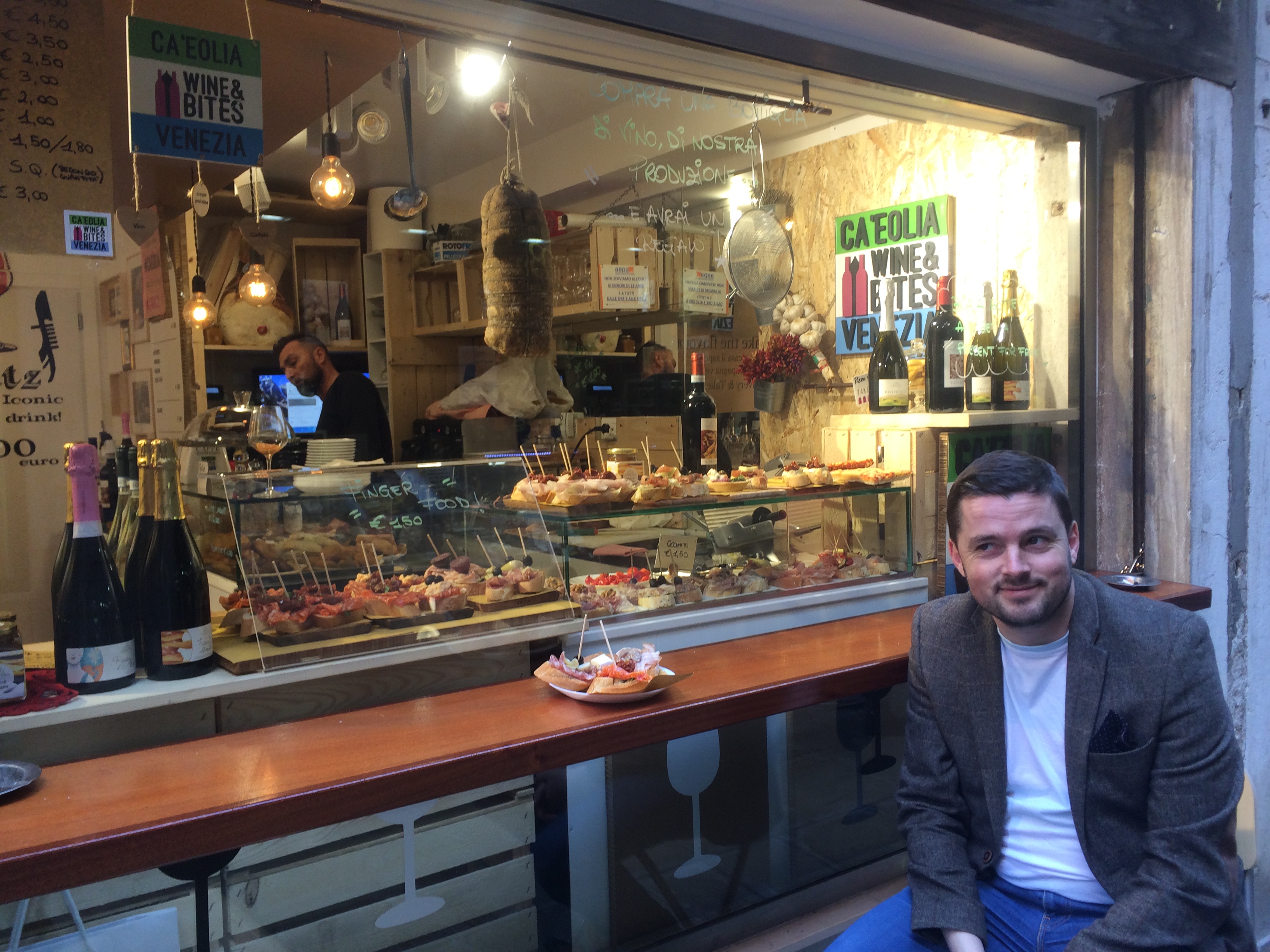 Our first cicchetti stop at Cateolia