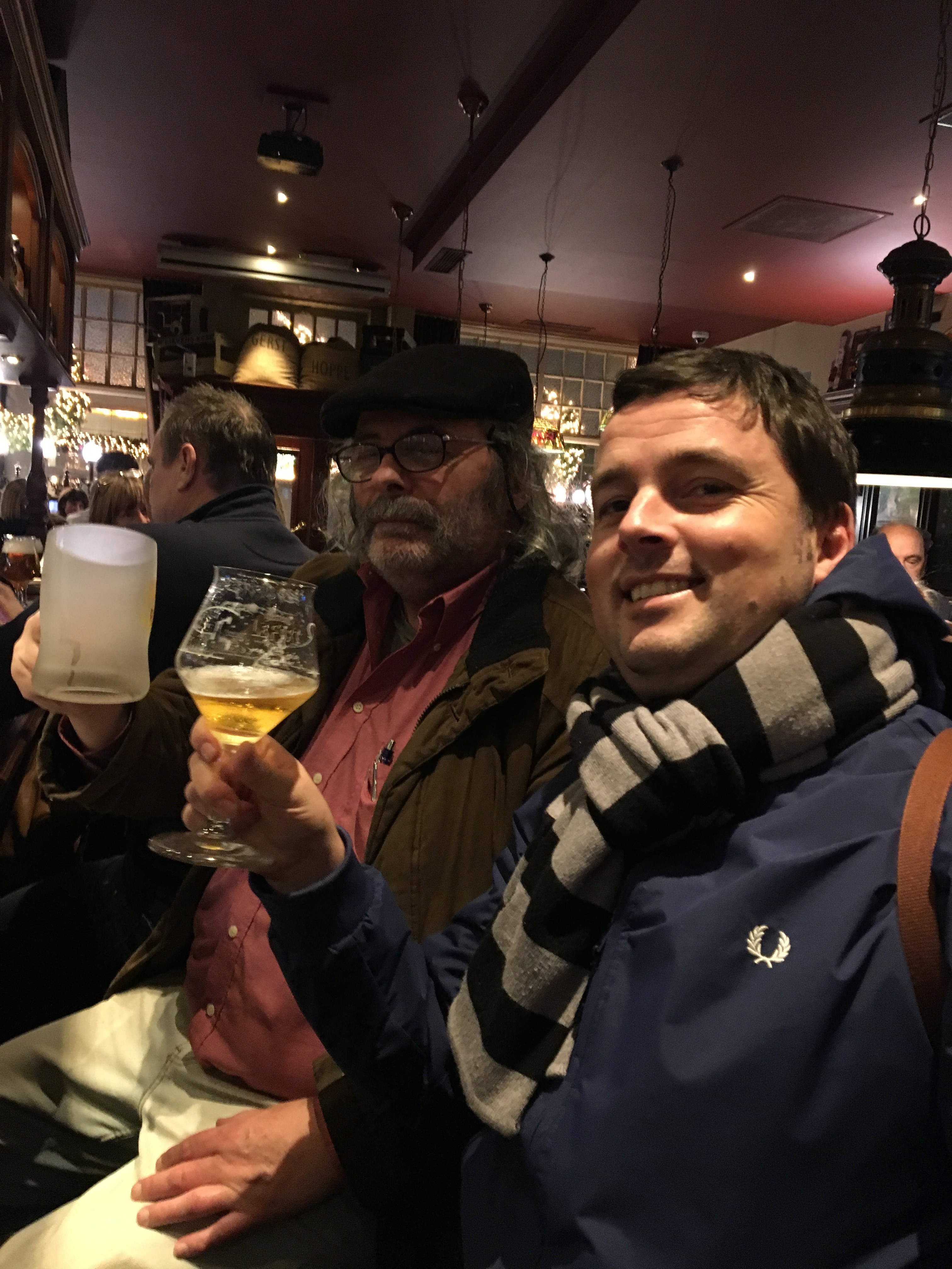 Talking beer at Cambrinus, Bruges