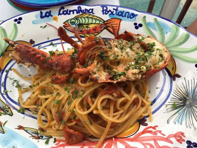 Lobster at La Cambusa, Positano