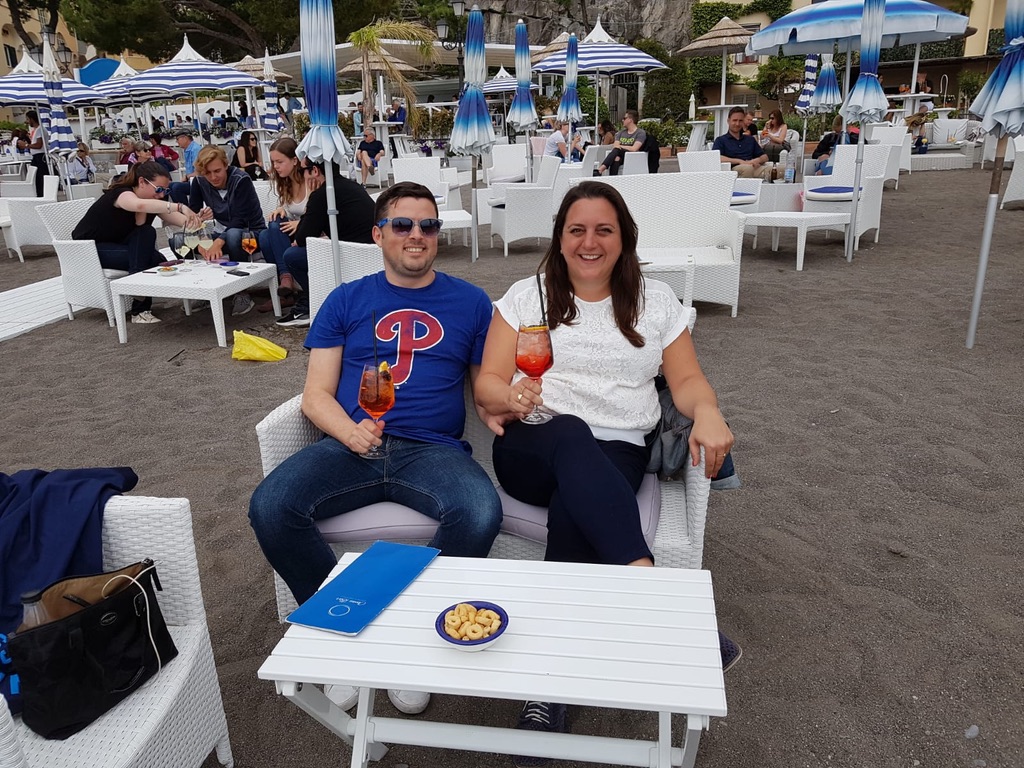 Cocktails at Blu Bar, Positano