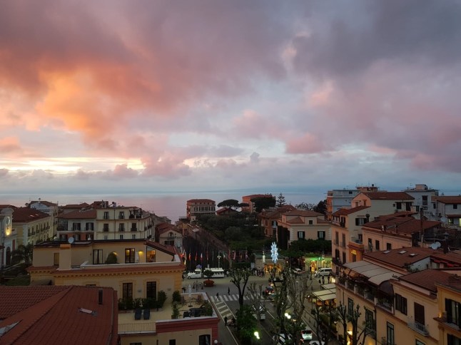 Sunset at Sky Bar, Hotel Plaza, Sorrento