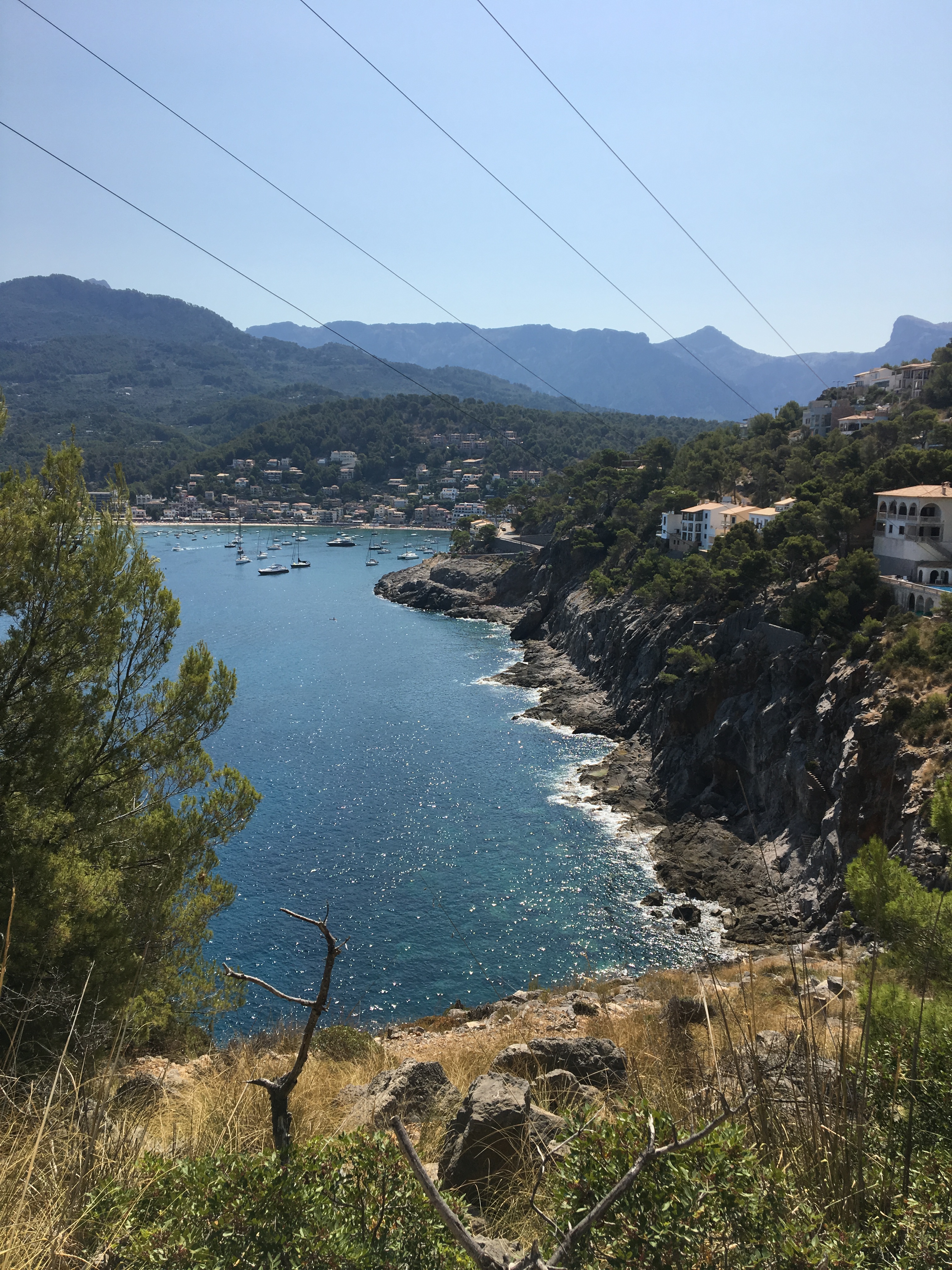 Mountain view of Port de Soller, Majorca